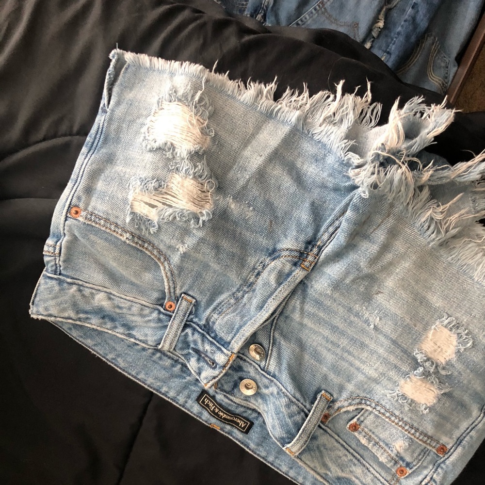 Abercrombie and Fitch denim medium wash shorts